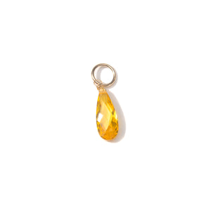 VINTAGE CUBIC ZIRCONIUM CHARMS - RED, ORANGE, YELLOW
