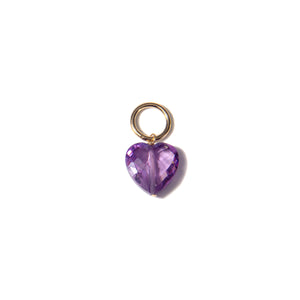 VINTAGE CUBIC ZIRCONIUM CHARMS - PURPLES & PINKS