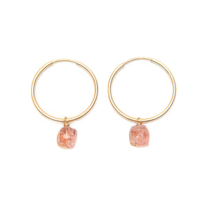 Sunstone earrings