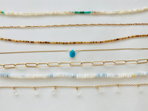 MOTHER OF PEARL ANKLETS