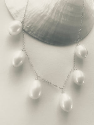 JAPANESE PEARL CHANDELIER NECKLACE