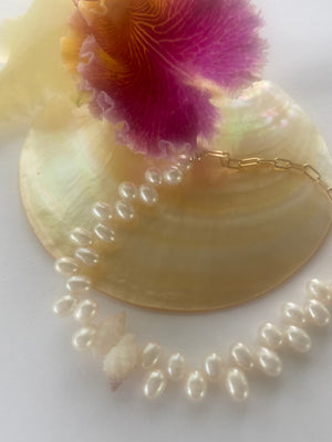 PEARL AND SHELL BRACELET