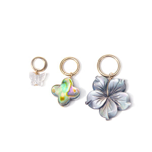 MOTHER OF PEARL AND ABALONE CHARMS